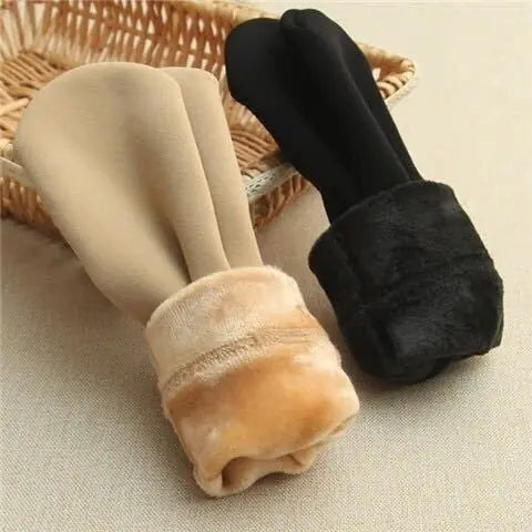 Winter fleece-lined socks