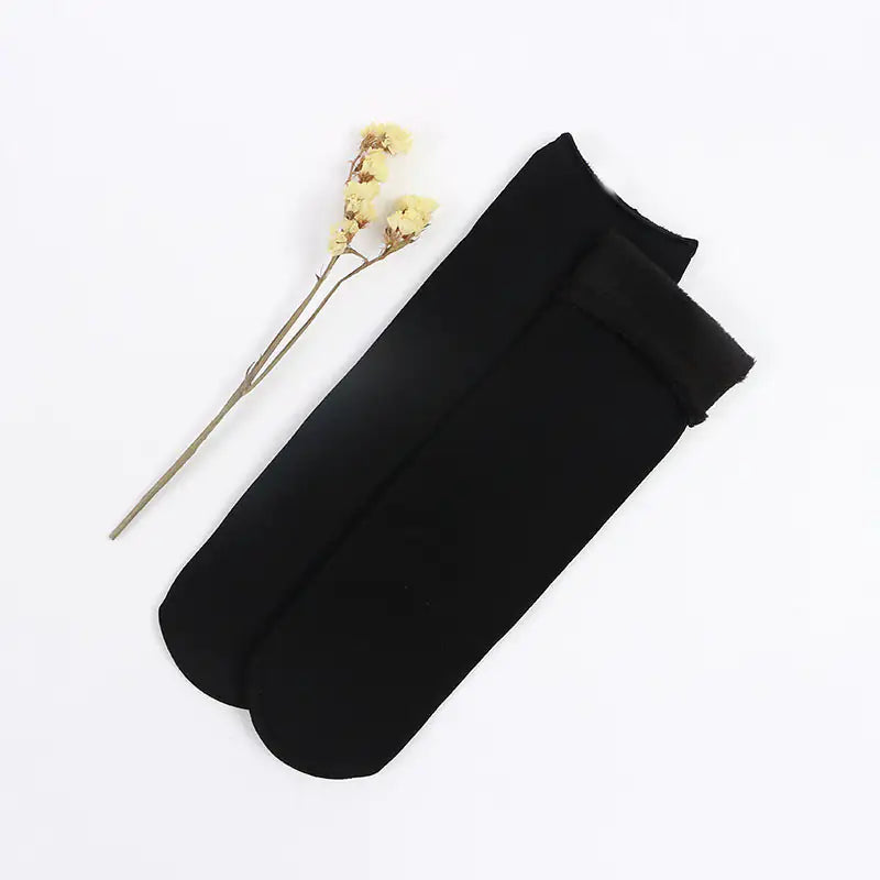 Winter fleece-lined socks