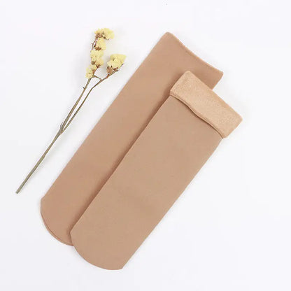 Winter fleece-lined socks